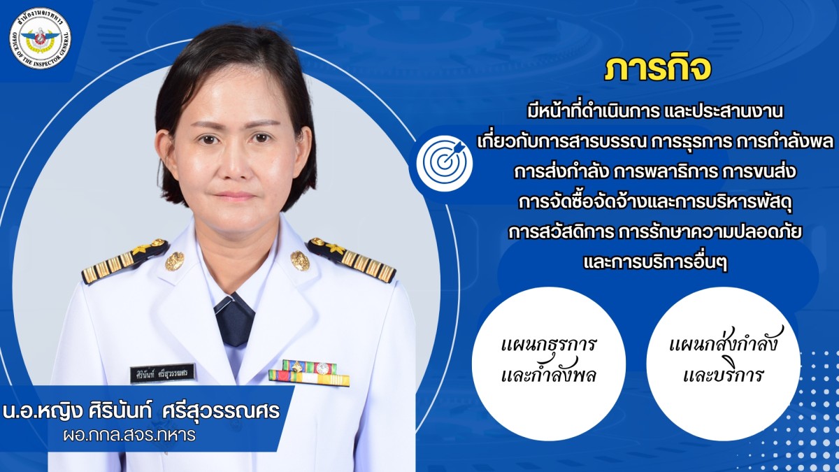 สำนักงานจเรทหาร ผอ.กกล.สจร.ทหาร กองกลาง  